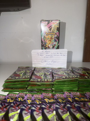 Mega Dream EX booster box and Nihil Zero booster packs, sealed