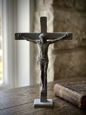 Decorative Cross with Crucified Jesus Christ 3D printed, new