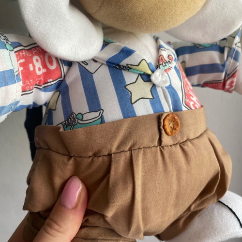 Droopy Dog plush toy 1990s used, vintage condition, 30 cm