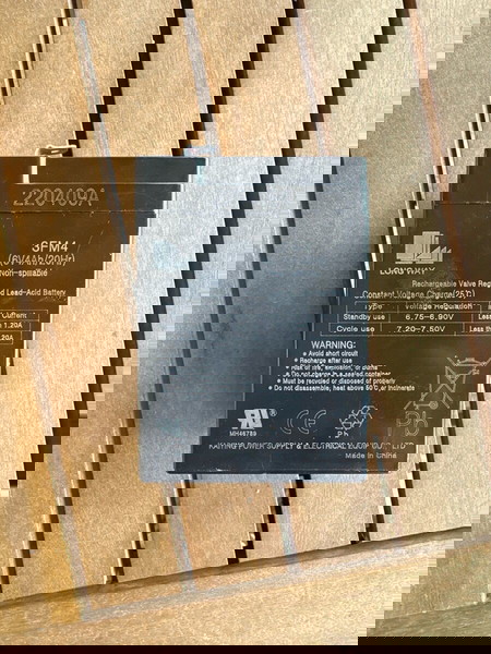 Μπαταρία UPS με Χωρητικότητα 4Ah και Τάση 6V