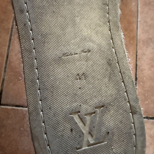 Louis Vuitton espadrille shoes used, size 41, blue