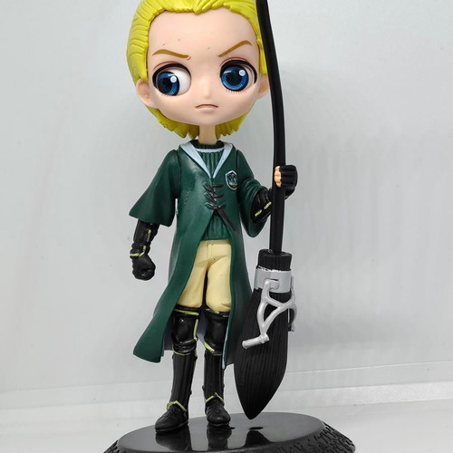 Draco Malfoy Q Posket figure Harry Potter Slytherin Quidditch 15cm like new