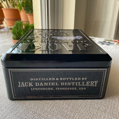 Vintage Jack Daniel metal collectible box used