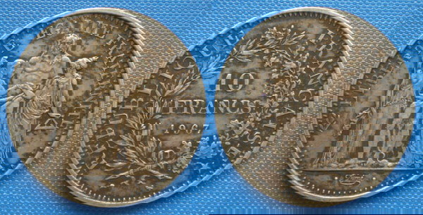 Γαλλία 5 Φράγκα 1967 ΚΜ#932 Ασήμι 0,900 25γ νόμισμα (Оч.Ал02ю15)