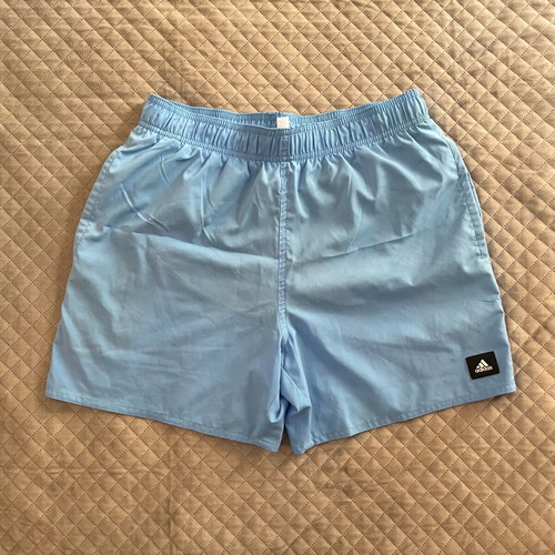 Adidas men's blue swim shorts size S used
