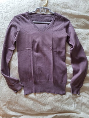 Women's blouse used, size S, purple