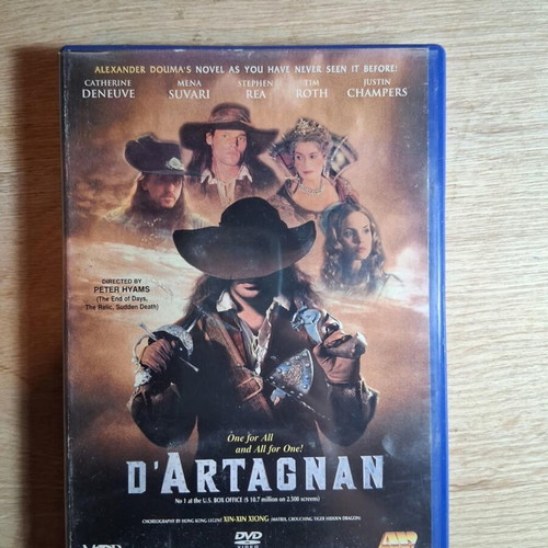 D'Artgnan DVD used, action adventure movie with subtitles