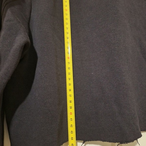 Crop sweatshirt with denim lining used, size M, H&M
