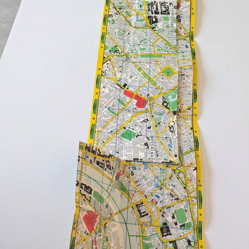 London Falk Plan 8th Edition vintage foldable map used