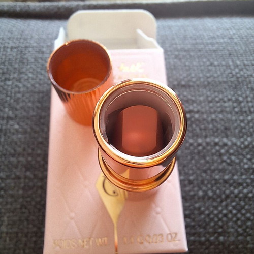 Charlotte Tilbury mini Matte Revolution lipstick, Pillow Talk Original