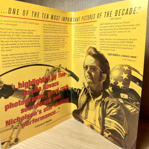 Easy Rider DVD Region 1 with English subtitles 30th anniversary edition