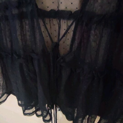 Zara Sheer Cardigan with Ruffles new, size S
