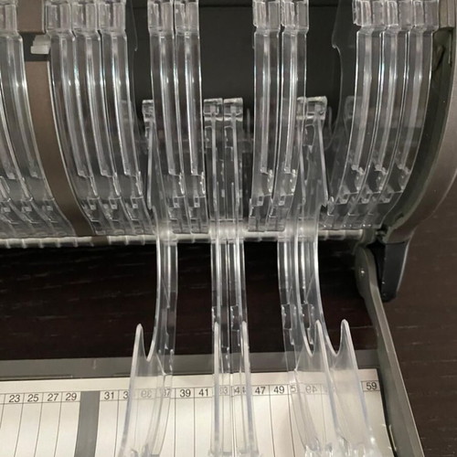 Mechanical CD and DVD organizer like new, holds up to 60 discs