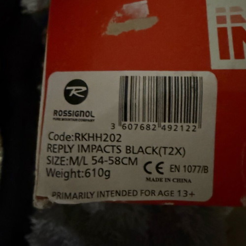Rossignol IMPACTS helmet for ski and snowboard new, size M/L 54-58