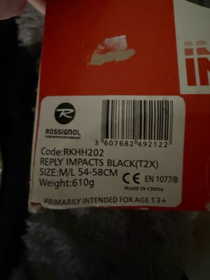 Rossignol IMPACTS helmet for ski and snowboard new, size M/L 54-58