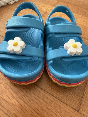Crocs kids sandals like new, size 23-24, multicolor