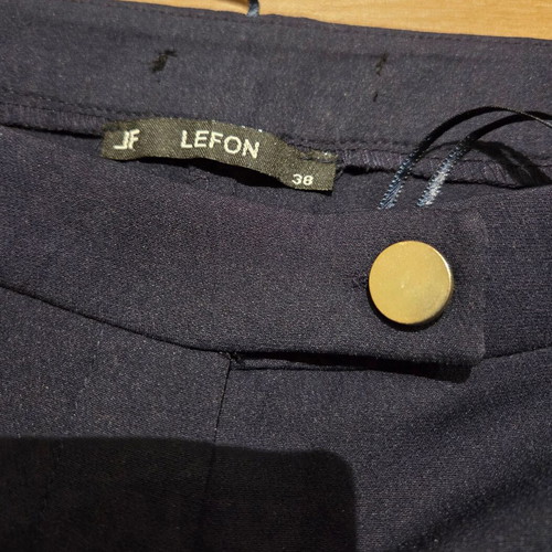 Lefon women's fabric pants size 38 like new, blue