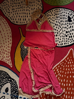 Dolce & Gabbana vintage skirt and top set pink like new