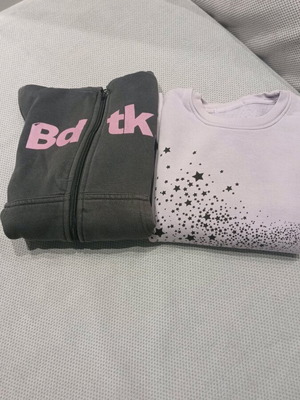 BodyTalk gray jacket and pink sweatshirt for girl size 8 used