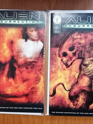 Alien Resurrection comics used, issues 1-2 Dark Horse