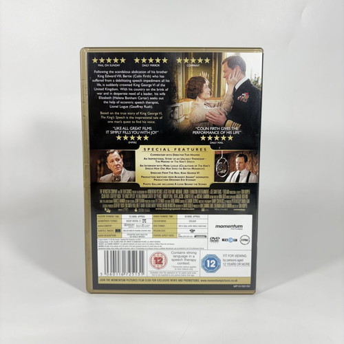 The King's Speech DVD like new with English subtitles
