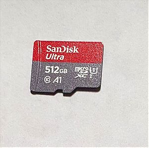 Sandisk Ultra microSDXC 512GB Class 10 U1 A1 UHS-I