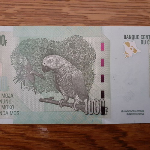 Congo 1,000 Francs 2013 new