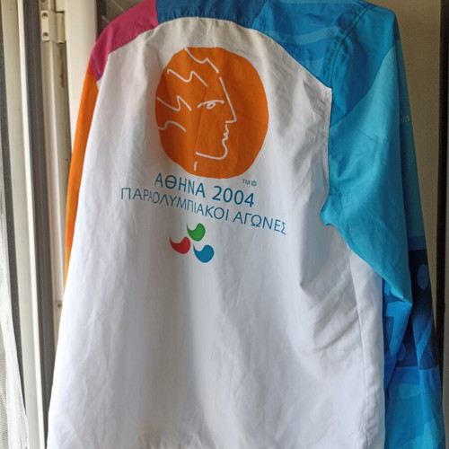 Adidas Collectible Windbreaker Jacket Athens 2004 Paralympic Games medium used