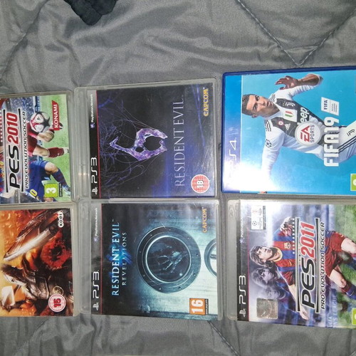 PS3 games used, collection of 18 pieces