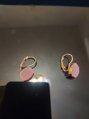 Earrings like new, pink