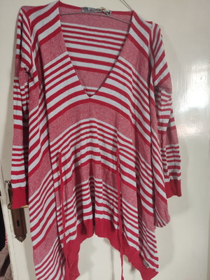 Helmi women's blouse poncho with tie