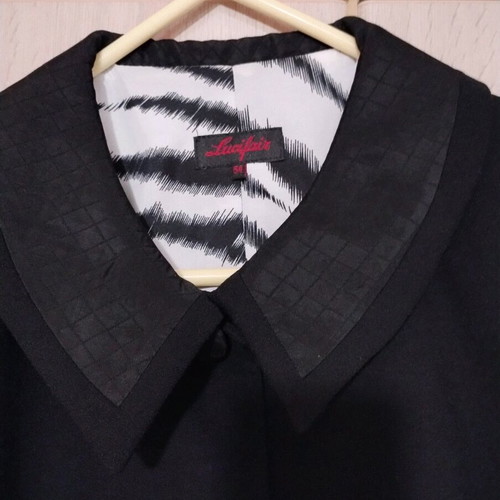 Wool jacket new, unused Lucifair black, thin fabric, size 7XL