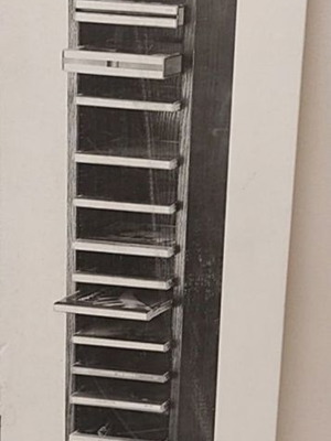 Wooden Tower case for 75 CDs new