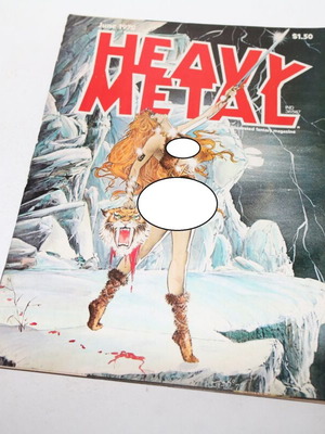Heavy Metal June 1978 sci-fi comic magazine used