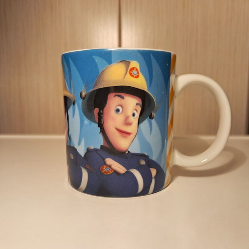Porcelain Mug Fireman Sam 2011 New, Microwave and Dishwasher Safe