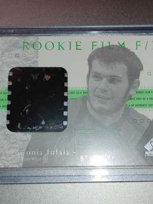 Συλλεκτική κάρτα Antonis Fotsis Upper Deck 2001-02 Rookie Film F/X σαν καινούργιο