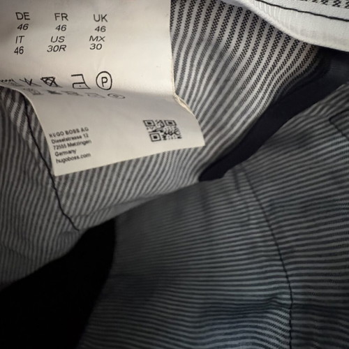 Hugo Boss Slim Fit Stretch Pants Black like new, size US30 IT46