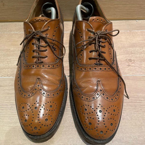 Men's Italian brown leather shoes used size 44