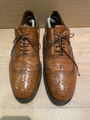 Men's Italian brown leather shoes used size 44