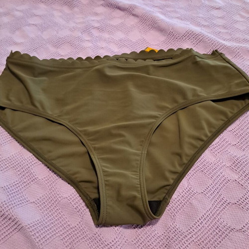 Bikini slip, green, size XXL