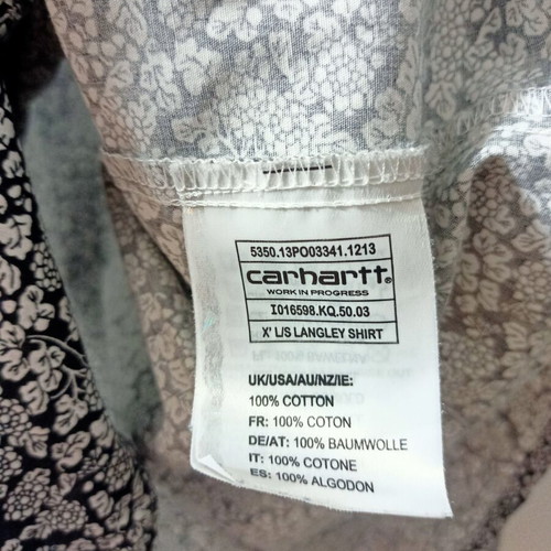 Carhartt floral shirt size S like new, 100% cotton