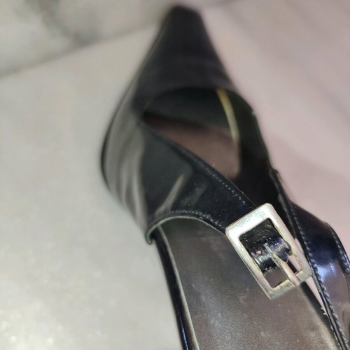 Chaniotakis black patent leather women's pumps size 36 like new