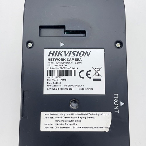 Hikvision iDS-2CD6810F/C 3D Binocular People Counting IP Camera like new