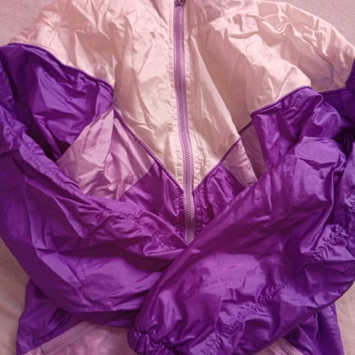 Vintage jacket like new, white and purple, size M