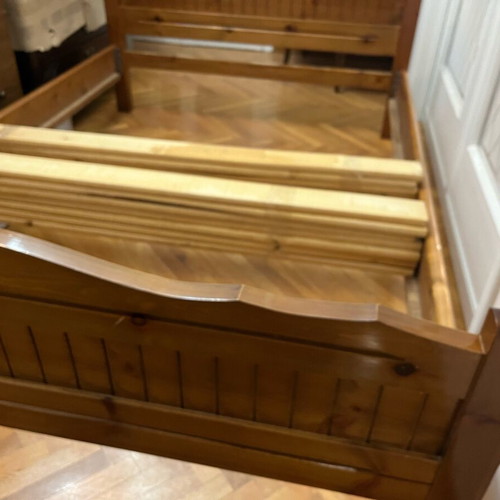 Wooden bed used for 190x130 cm mattress