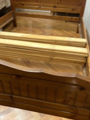 Wooden bed used for 190x130 cm mattress