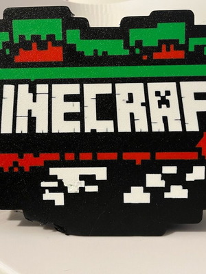 Minecraft Pixel LED Lamp New 3D Printed Gamer Light