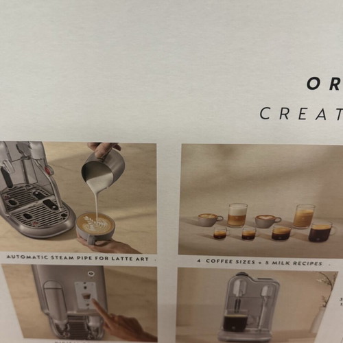 Nespresso Creatista Pro coffee machine, new