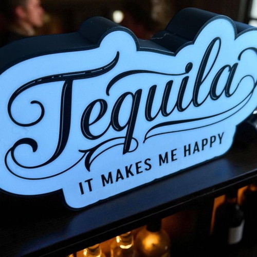 Tequila Lightbox It Makes Me Happy new illuminated sign