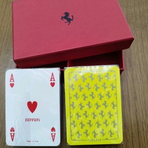 Ferrari playing cards new, genuine from Italy